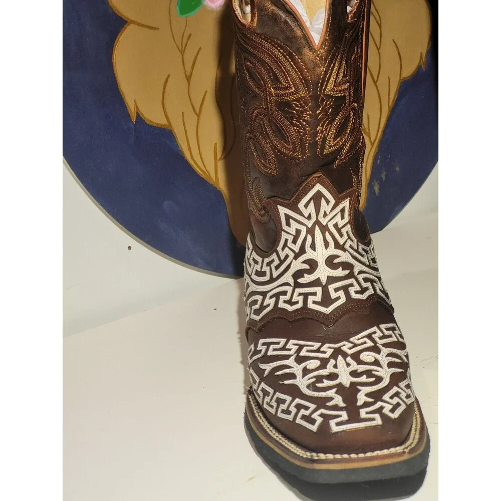 Cowboy BootsEl General Limited Edition Men's Cowboy Boots Brown Leather 10.5